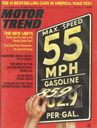 MOTOR TREND 1975 APR - LANCIA BETA, PANTHER, VOLVO
